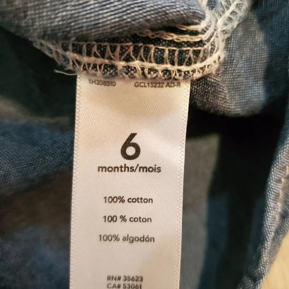 Carters 6 month button down long sleeve
